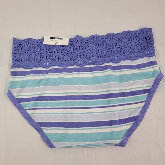 Secret Treasures Women’s 3-Pack Multi-Color Lace Trim Hipster Panties – Size XS - Picture 6 of 15